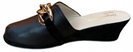 PANTOFOLA DONNA MILLY IN PELLE ARTIGIANALE MADE IN ITALY - Img 6