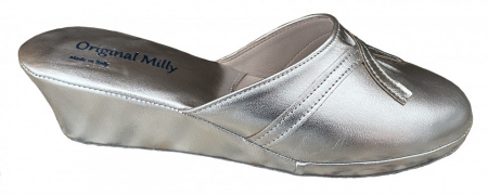 PANTOFOLE DONNA MILLY IN PELLE ARTIGIANALI MADE IN ITALY - Img 2