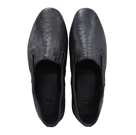 PANTOFOLE UOMO CHIUSE IN PELLE DI STRUZZO GEDA MADE IN ITALY - Img 3