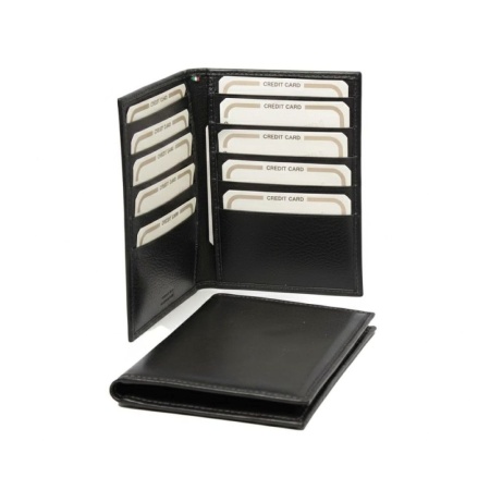PORTA CARTE DI CREDITO IN PELLE A 10 POSTI CON RFID OLD ANGLER FIRENZE - Img 5