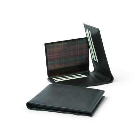 Portafoglio in pelle con schermatura RFID - Nero - Img 3