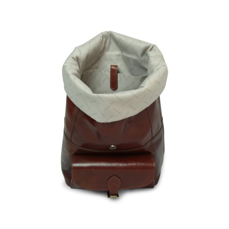 Zaino in pelle marrone 4151 - Img 3