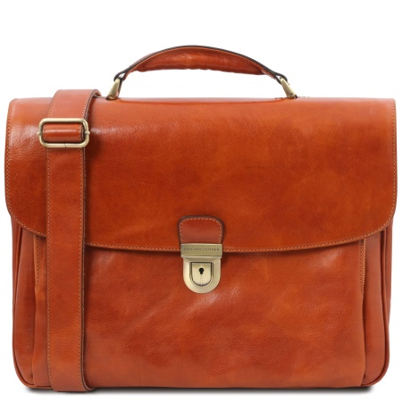 Alessandria - Borsa Porta computer TL SMART multiscomparto in pelle