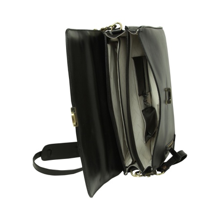 Cartella in pelle - nero - Img 2