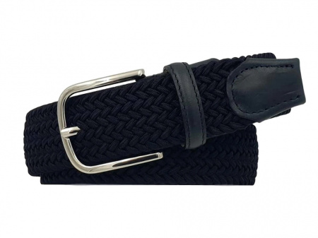 CINTURA UOMO 3,5 CM ELASTICA INTRECCIATA IN TESSUTO ORIONE BELTS ARTIGIANALE MADE IN ITALY