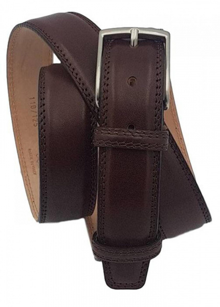 CINTURA UOMO 3,5 CM IN PELLE ORIONE BELTS ARTIGIANALE MADE IN ITALY - Img 2