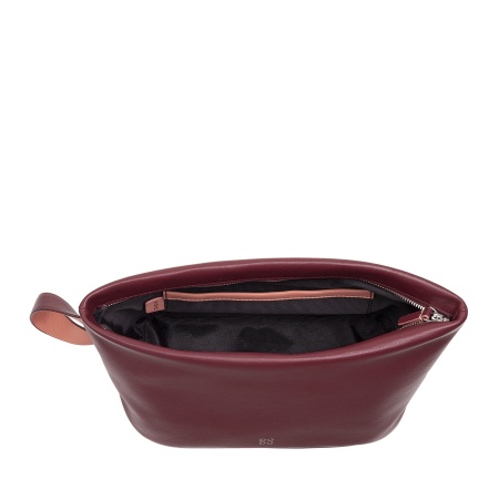 DUDU Beauty Case Donna Uomo in Pelle con Cerniera Zip, Borsa da Toilette Grande Colori Vivaci, Ideale per Viaggi, Palestra, Terme, Interno Idrorepellente - Img 4