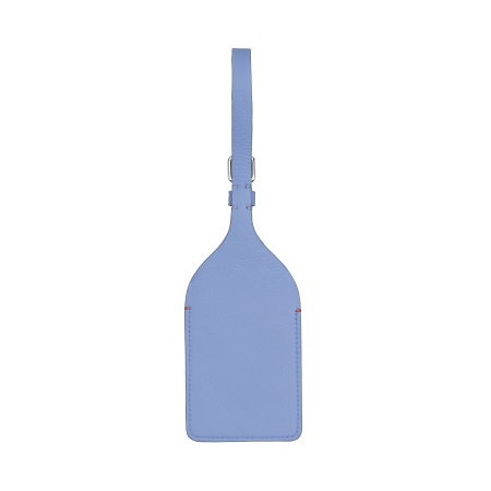 DUDU Etichetta Portanome per Valigia in Vera Pelle, Tag da Bagaglio da Viaggio, Targhetta Porta Indirizzo Anti Smarrimento - Img 2