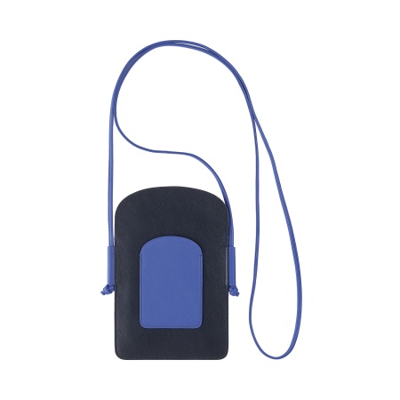 DUDU Porta Cellulare da Collo Donna in Pelle, Doppia Tasca Porta Smartphone, Tasca Porta Tessere, Tracolla Laccio Regolabile - Img 2