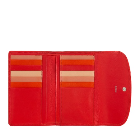 DUDU Portafoglio Donna in Pelle Morbida Colorata, Borsello con Portamonete a Cerniera, 12 Porta Carte Tessere, Multicolore - Img 3