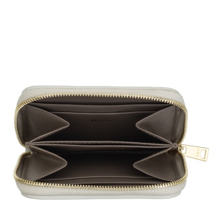 DUDU Portafoglio Donna Piccolo in Pelle Intrecciata Zip Around – Elegante e Compatto, Porta Carte, Portamonete e Banconote con Cerniera - Img 4