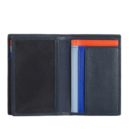 DUDU Portafoglio Uomo RFID Blocking in Pelle, Portafoglio Piccolo Tascabile Bifold con Finestra ID, 9 Porta Carte di Credito, Porta Banconote - Img 3