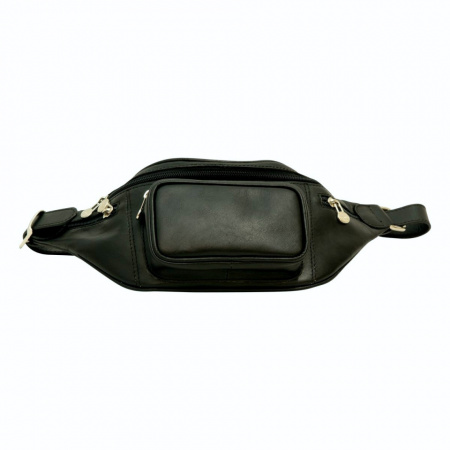MARSUPIO IN PELLE MODELLO 5 TASCHE OLD ANGLER FIRENZE - Img 5
