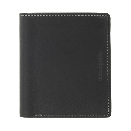 Nuvola Pelle Portafoglio Uomo in Pelle Piccolo con Portamonete – Portafoglio Compatto in Vera Pelle con Scomparti per Carte, Banconote, Zip Interna e Monete - Img 2