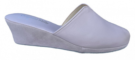 PANTOFOLA DONNA MILLY IN PELLE ARTIGIANALE MADE IN ITALY - Img 9