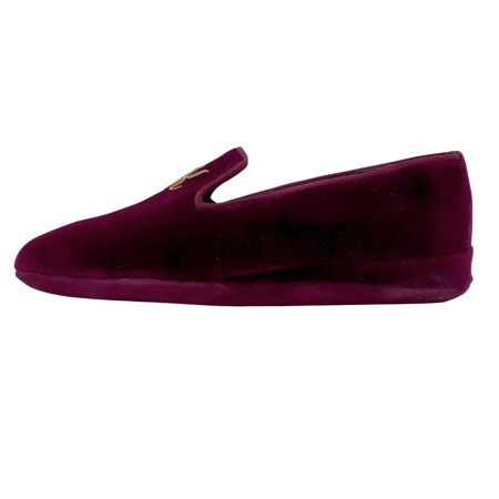 PANTOFOLE DONNA CHIUSE IN VELLUTO GEDA PERSONALIZZATE CON INIZIALI MADE IN ITALY - Img 3