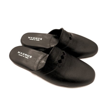 PANTOFOLE UOMO IN PELLE MAGNUS MADE IN ITALY - Img 2