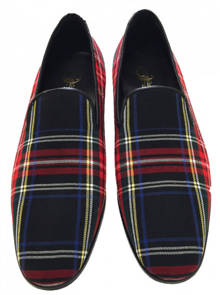 PARURE UOMO MOCASSINI E CINTURA IN TARTAN GAROFALO GIANBATTISTA ARTIGIANALE MADE IN ITALY - Img 3