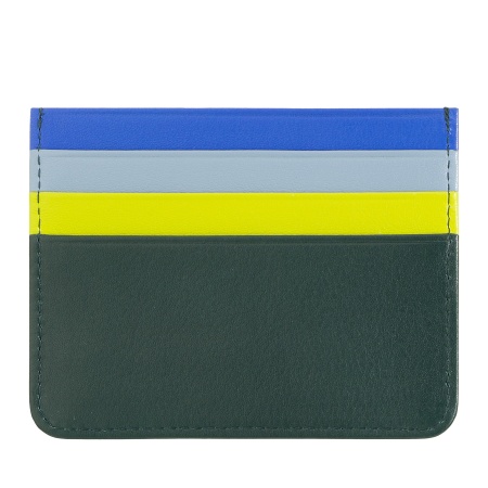 Porta carte di credito colorato in pelle Nappa 6 tasche DUDU - Img 2