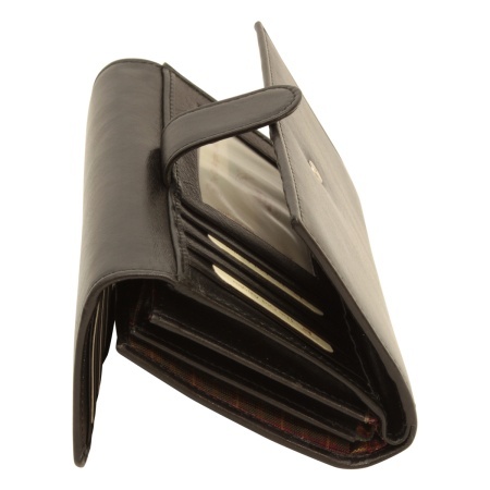 Portafoglio da donna in pelle - nero con RFID - Img 4