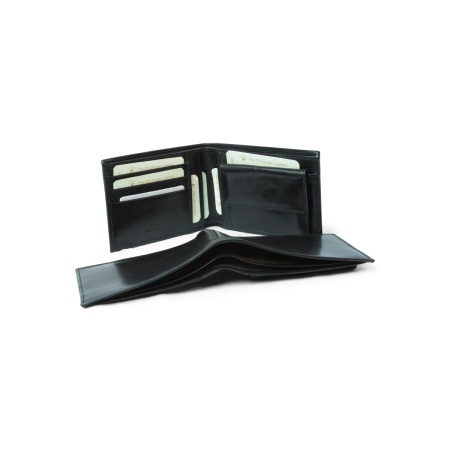 Portafoglio in pelle con portaspiccioli e RFID - nero - Img 2