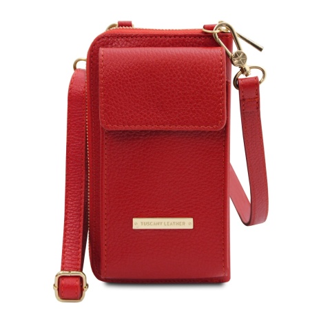 TL Bag - Portafoglio/portacellulare in pelle con tracolla