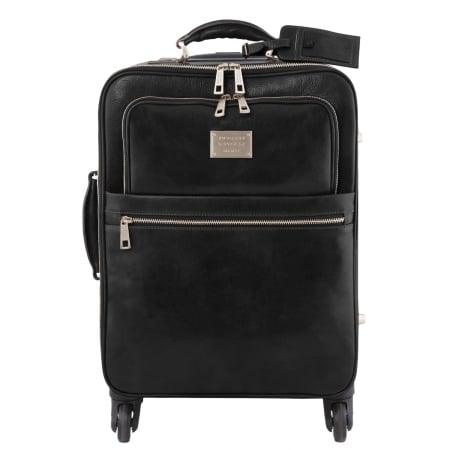TL Voyager - Trolley verticale in pelle con 4 ruote