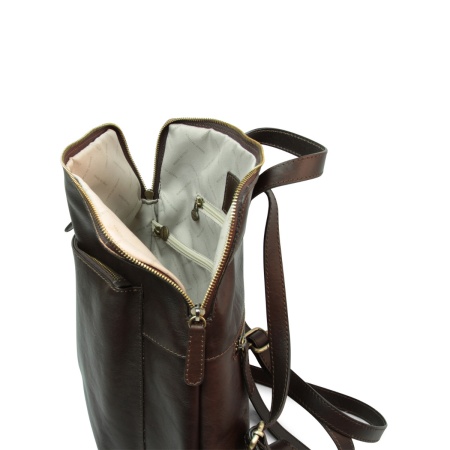 Zaino in pelle - marrone scuro - Img 3