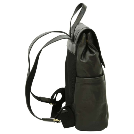Zaino per laptop in pelle. Nero - Img 3