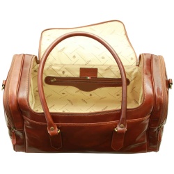 Arno. Borsa da Viaggio in pelle. Marrone - Img 3