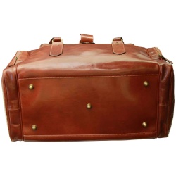 Arno. Borsa da Viaggio in pelle. Marrone - Img 5