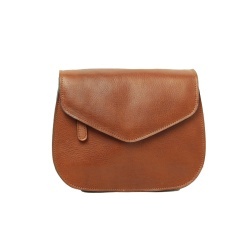 Borsa a tracolla di vitello pieno fiore-Teak - Img 6
