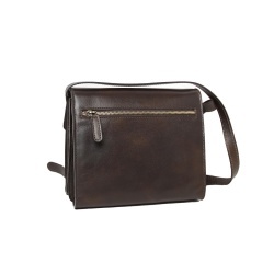 Borsa a tracolla in pelle di vitello-Testa moro - Img 6
