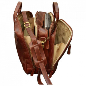 BORSA DA LAVORO IN PELLE OLD ANGLER FIRENZE - Img 4