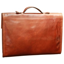 Borsa da ufficio in pelle. Marrone - Img 3