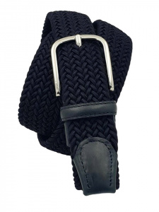 CINTURA UOMO 3,5 CM ELASTICA INTRECCIATA IN TESSUTO ORIONE BELTS ARTIGIANALE MADE IN ITALY - Img 2