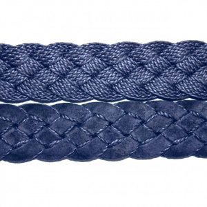 CINTURA UOMO 3,5 CM EXTRA LARGE INTRECCIATA IN CAMOSCIO ORIONE BELTS ARTIGIANALE MADE IN ITALY - Img 3