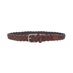 CINTURA UOMO 3,5 CM EXTRA LARGE INTRECCIATA IN CUOIO ORIONE BELTS ARTIGIANALE MADE IN ITALY - Img 2