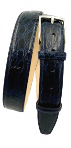 CINTURA UOMO 4 CM IN COCCODRILLO ORIONE BELTS ARTIGIANALE MADE IN ITALY - Img 2