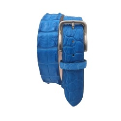 CINTURA UOMO 4 CM IN COCCODRILLO ORIONE BELTS ARTIGIANALE MADE IN ITALY - Img 2
