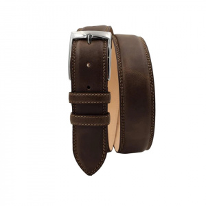 CINTURA UOMO 4 CM IN PELLE ORIONE BELTS ARTIGIANALE MADE IN ITALY - Img 3