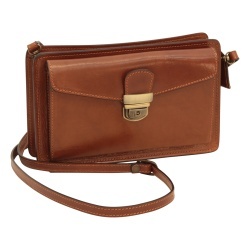 Clutch in pelle - Marrone - Img 5