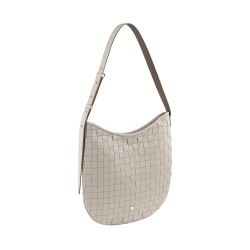 DUDU Borsa a Spalla Donna in Pelle Intrecciata – Elegante Borsa Hobo con Cerniera, Borsa a Tracolla in Vera Pelle con Manico Regolabile e Interni Capienti - Img 2