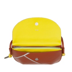 DUDU Borsa a Tracolla Donna in Vera Pelle – Borsetta Piccola con Chiusura a Patta Stile Tennis con Tracolla Regolabile e Interno Capiente - Img 5