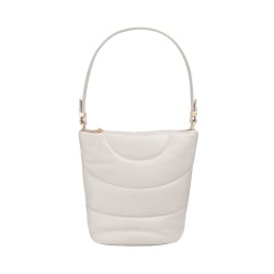 DUDU Borsa Donna a Spalla e Tracolla Trapuntata Imbottita in Pelle Nappa, Borsa Grande con Cerniera e Doppia Tracolla, Design Elegante