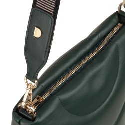 DUDU Borsa Donna a Spalla e Tracolla Trapuntata Imbottita in Pelle Nappa, Borsa Grande con Cerniera e Doppia Tracolla, Design Elegante - Img 5
