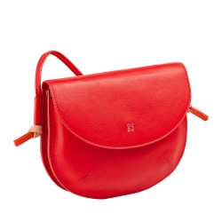 DUDU Borsa Donna a Tracolla con Patta in Vera Pelle, Piccola Borsetta a Spalla con Pattina a Bottone Magnetico, Borsa - Img 3