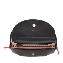 DUDU Borsa Donna a Tracolla con Patta in Vera Pelle, Piccola Borsetta a Spalla con Pattina a Bottone Magnetico, Borsa - Img 5