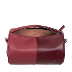 DUDU Borsa Donna Cilindrica in Pelle, Borsa a Tracolla con Catena e Pelle, Borsa a Cilindro Piccola Fashion Elegante con Cerniera - Img 5