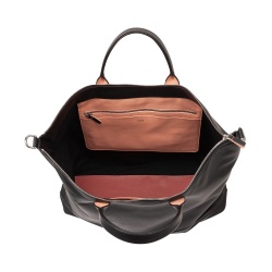 DUDU Borsa Donna Grande Morbida in Pelle, Borsa a Tracolla Capiente con Cinghia Staccabile, Borsa a Mano con Due Manici e Chiusura Zip - Img 5